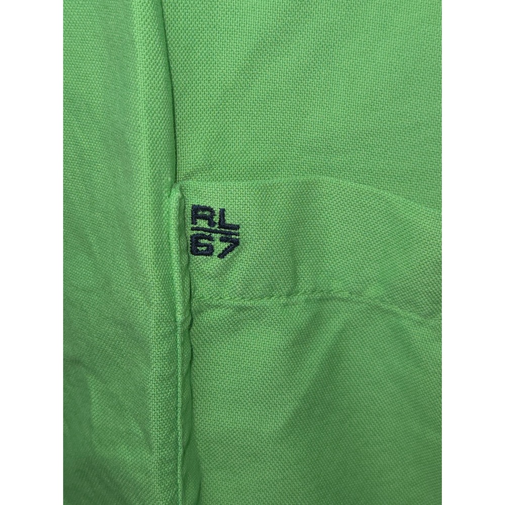 Ralph Lauren Jeans Co Green Short Sleeve Button Up Shirt Men Large RL67 Vintage - Picture 2 of 7